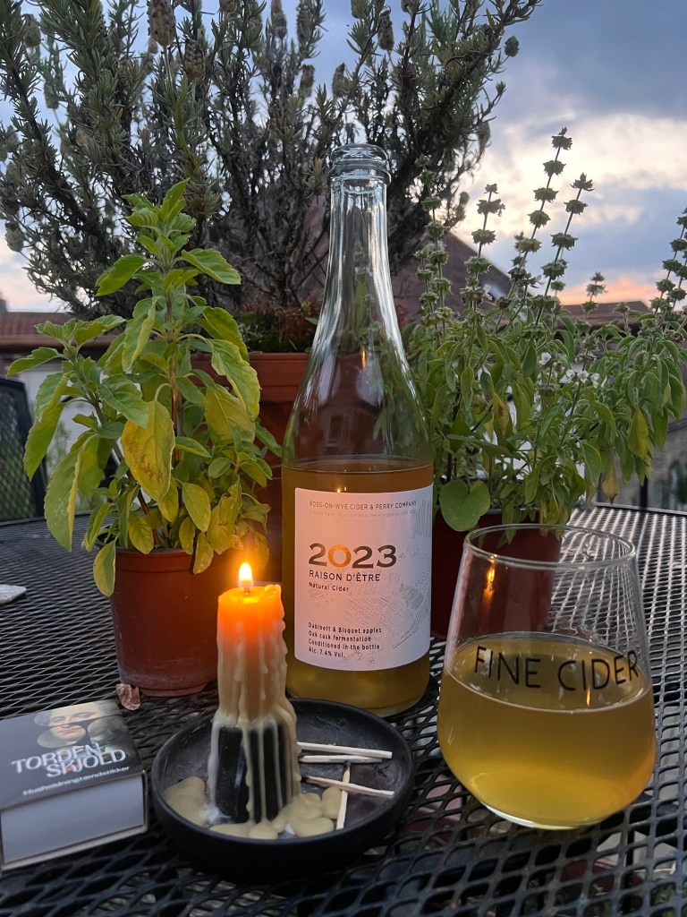 The Raison d'Etre 2023 bottling on Jack's balcony