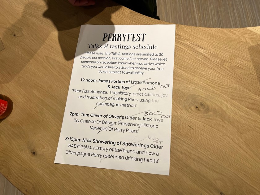 Order of events at PerryFest