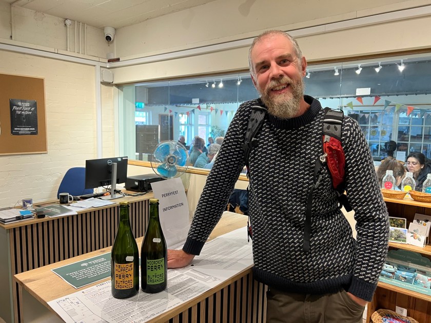 Matt Smith and his selection of perry bottles