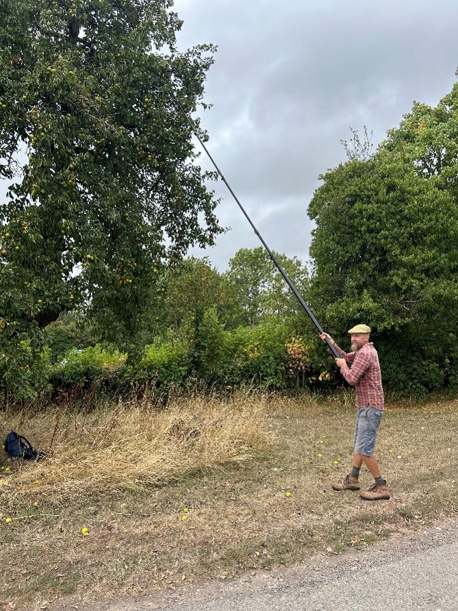 Matt with panking pole