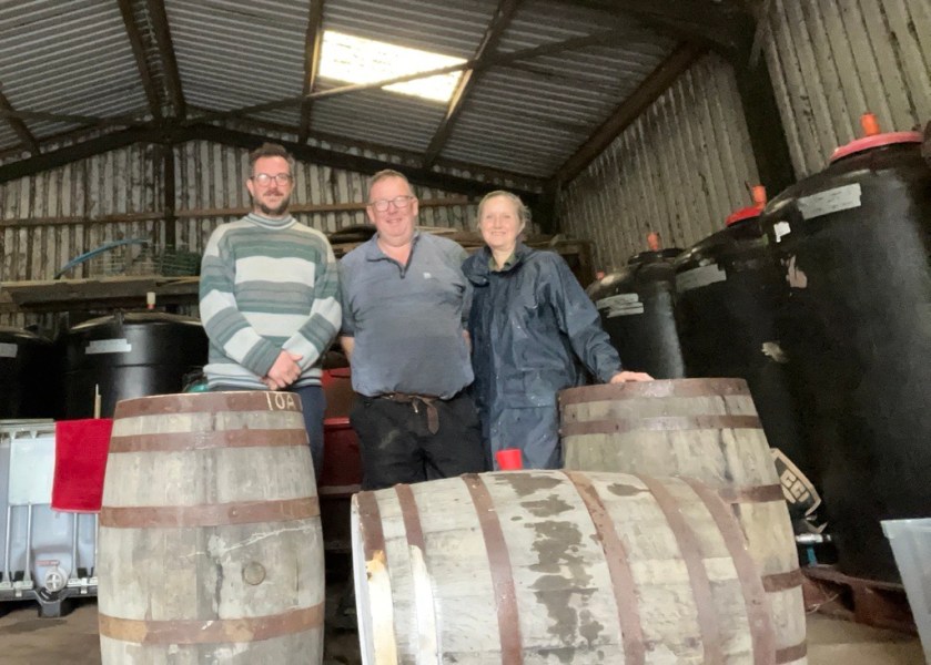Barrel delivery to Whin Hill Cider!