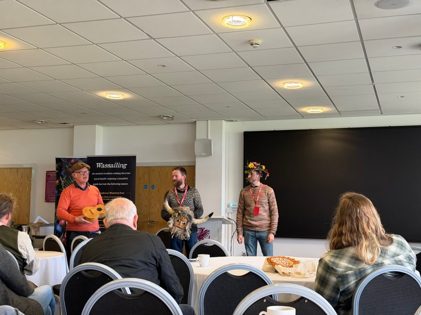 An indoor wassail