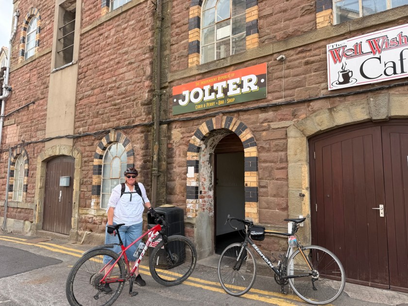 Amy and I biked down to Jolter