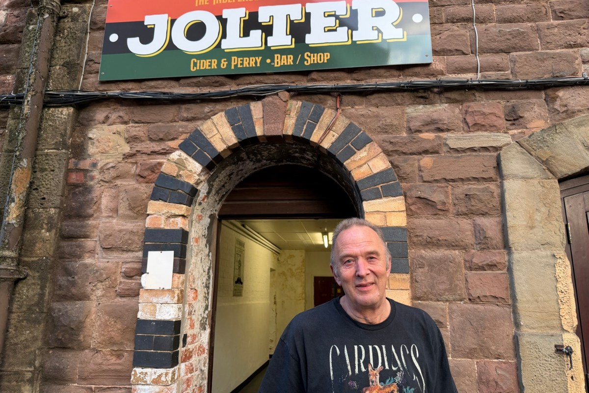 Pat outside the Independent Republic of Jolter